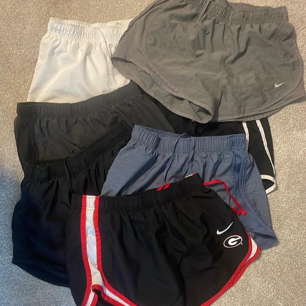 7 Pairs of Nike Tempo Shorts-Size Small 3”